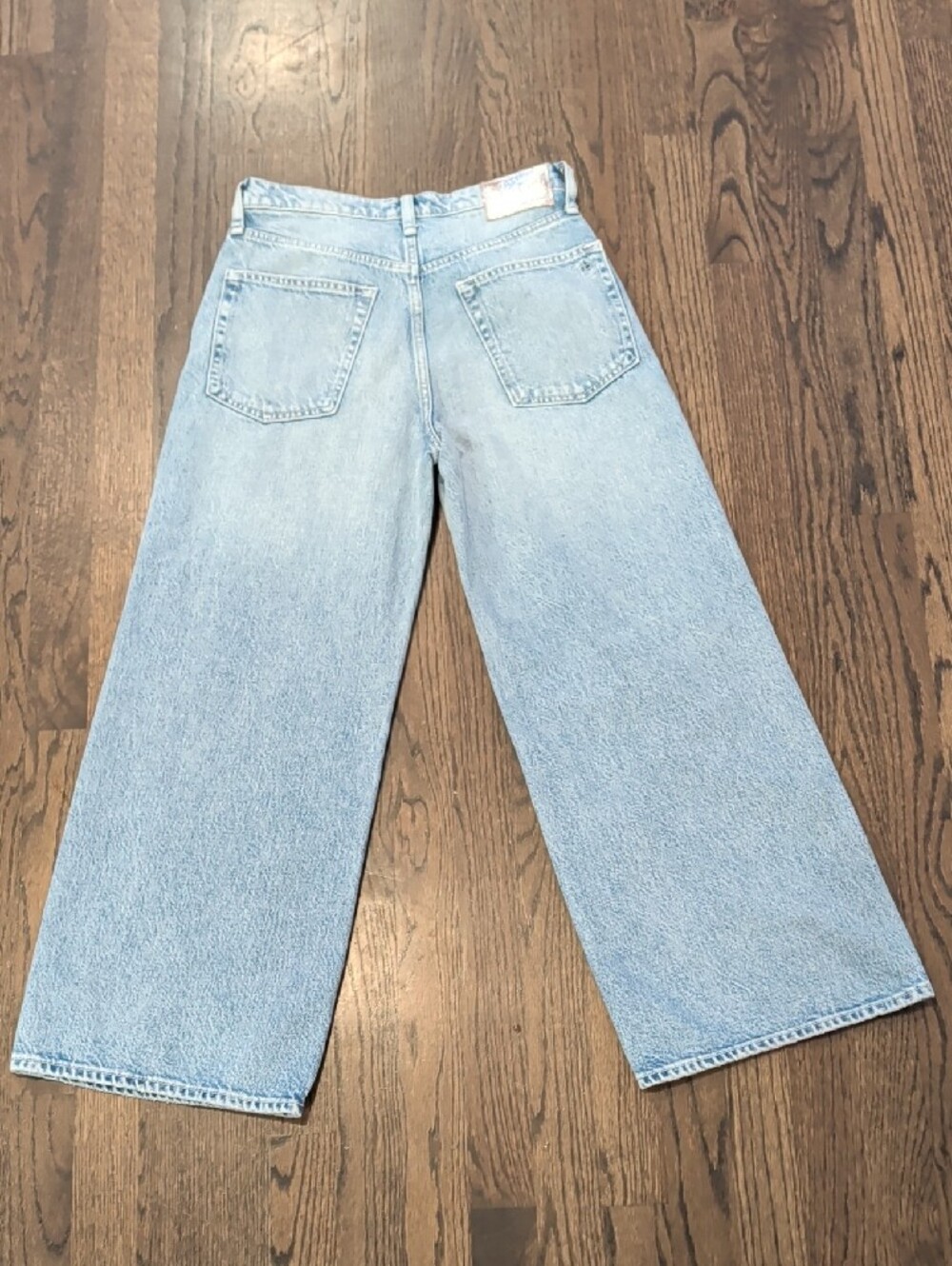 rag & bone Light Wash Wide-Leg Jeans - Picture 5 of 6